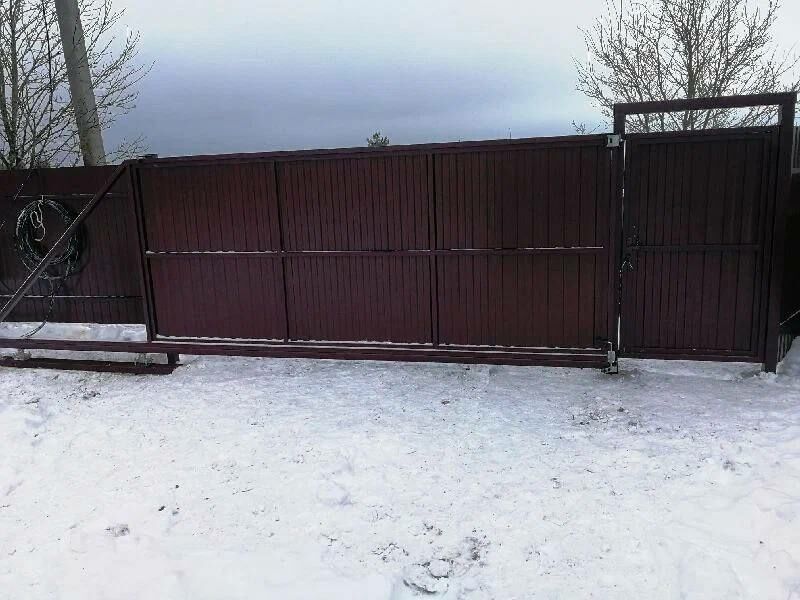 Ворота откатные, с электроприводом
