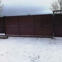 Ворота откатные, с электроприводом